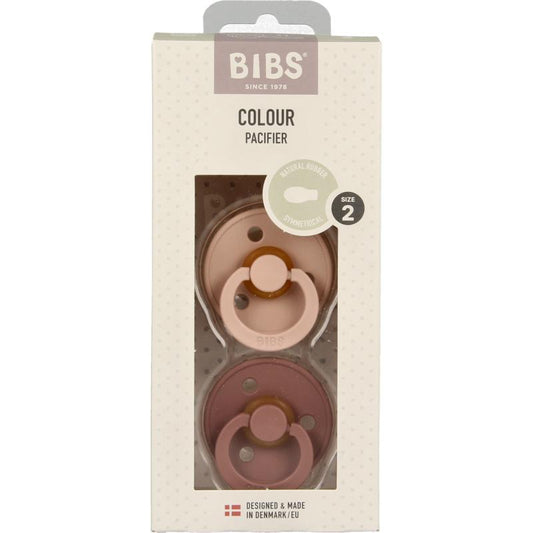 Bibs Fopspeen symmetrisch maat 2 blush/woodchuck 2st