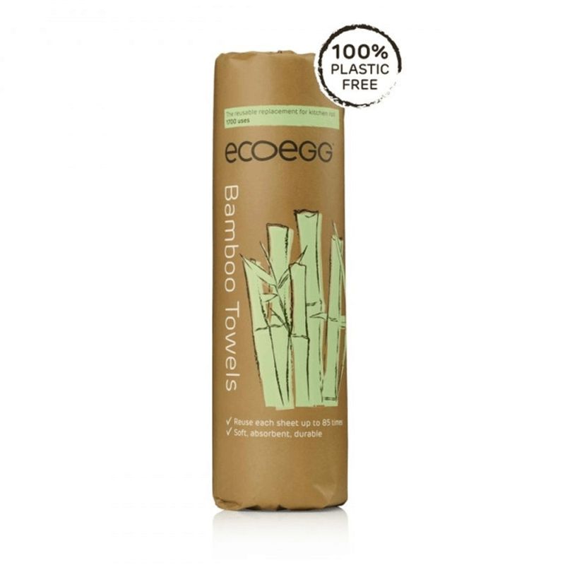Eco Egg Bamboo schoonmaakdoekjes op rol 20st