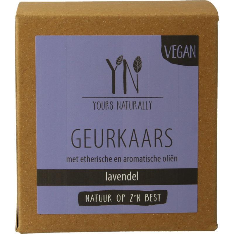 Yours Naturally Geurkaars in glas lavendel 20cl 1st