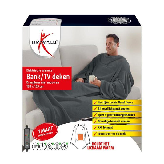 Lucovitaal Electrische warmte bank/TV deken 1paar