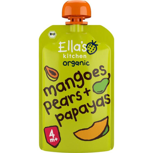 Ella's Kitchen mangoes pears&papayas 4+knijp 120g
