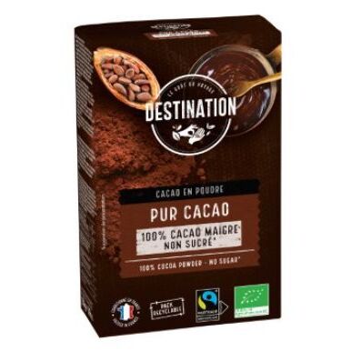 Destination cacao 100% mager 10-12% 250g