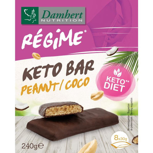 Damhert regime keto bar peanut/coco 240g