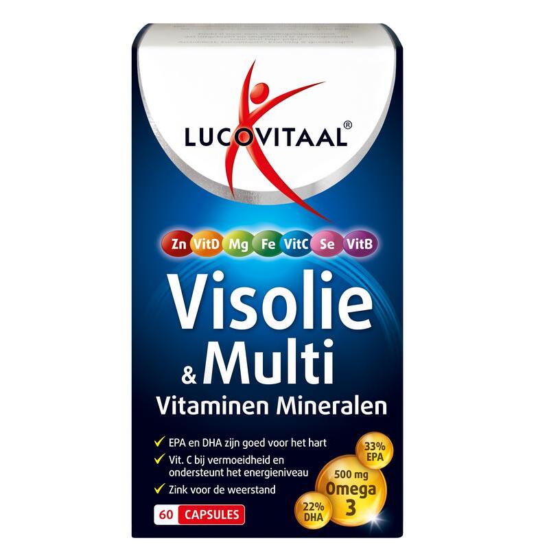 Lucovitaal Visolie & multi vitaminen mineralen 60ca