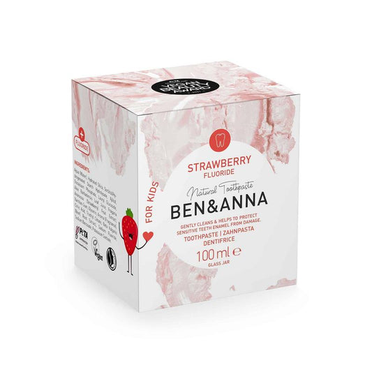 Ben & Anna Toothpaste strawberry with fluoride 100ml