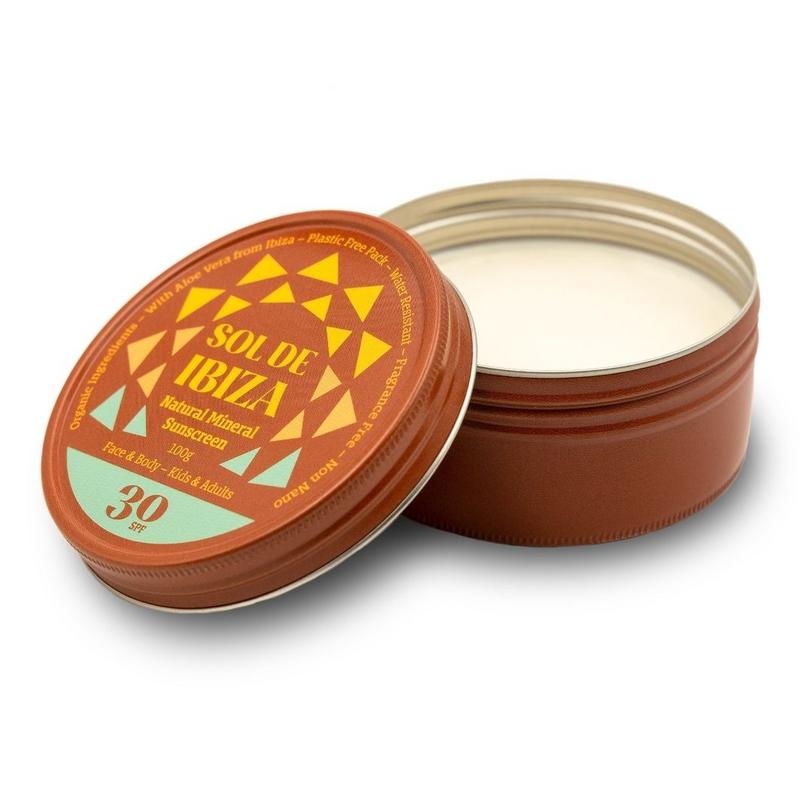 Sol de Ibiza Zonnebrand SPF30 blikje vegan 100g