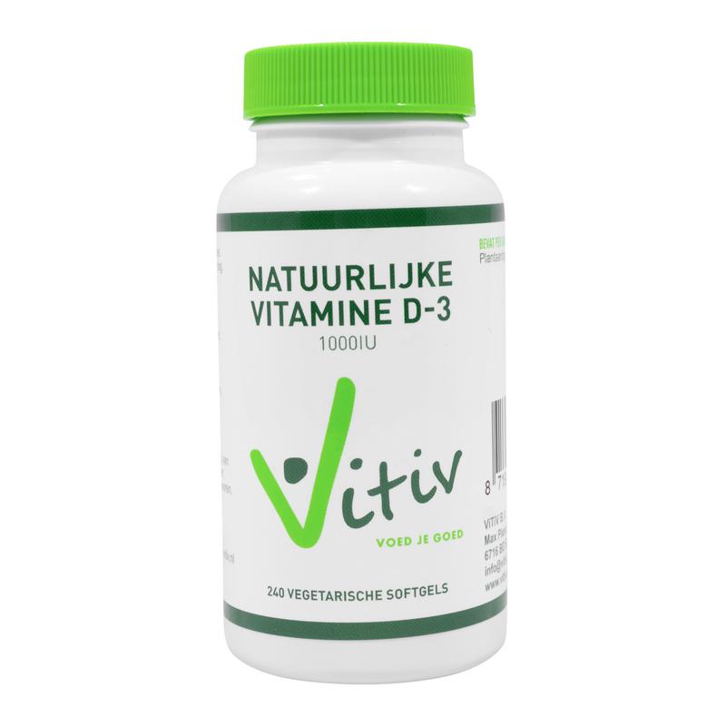 Vitiv Vitamine D3 1000IU 25mcg vega 240vc