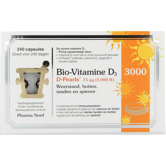 Pharma Nord Bio vitamine D3 75 mcg 240ca