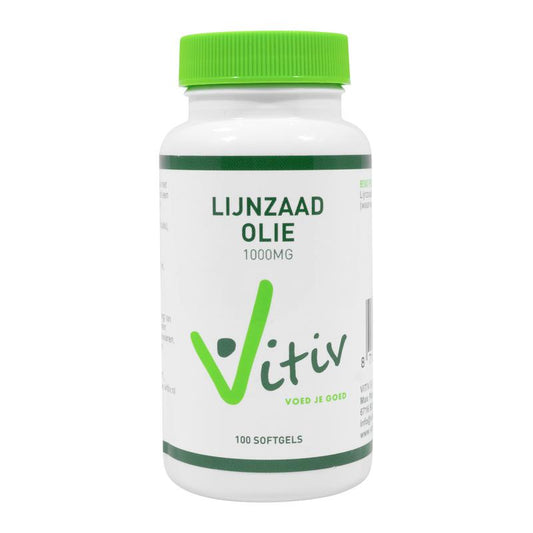 Vitiv Lijnzaadolie 1000mg 100sft