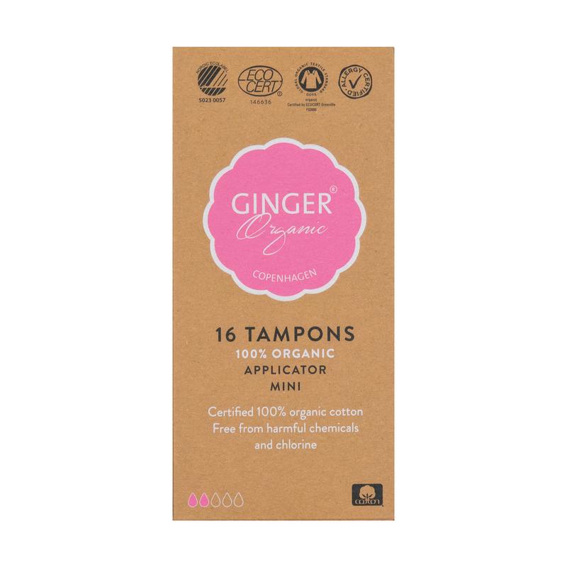 Ginger Organic Tampon mini met applicator 16st