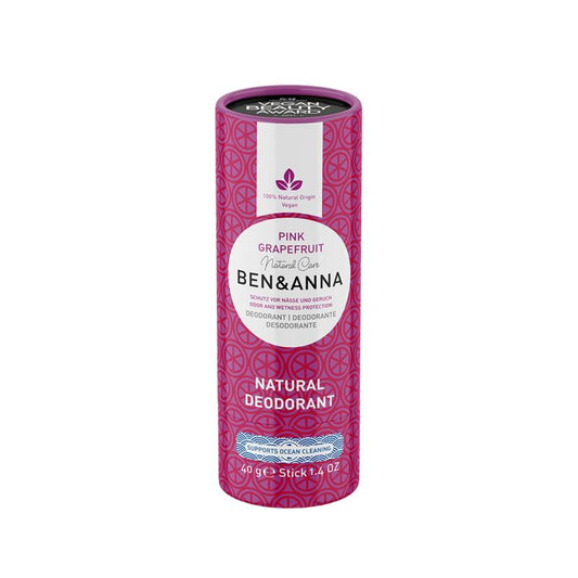 Ben & Anna Deodorant pink grapefruit papertube 40g