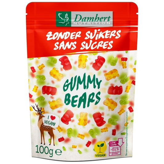 Damhert Gummybears vegan zonder suiker 100g