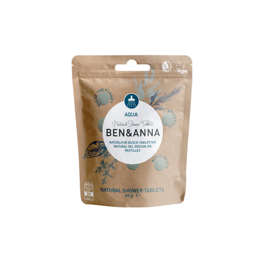 Ben & Anna Shower tablets aqua 60g